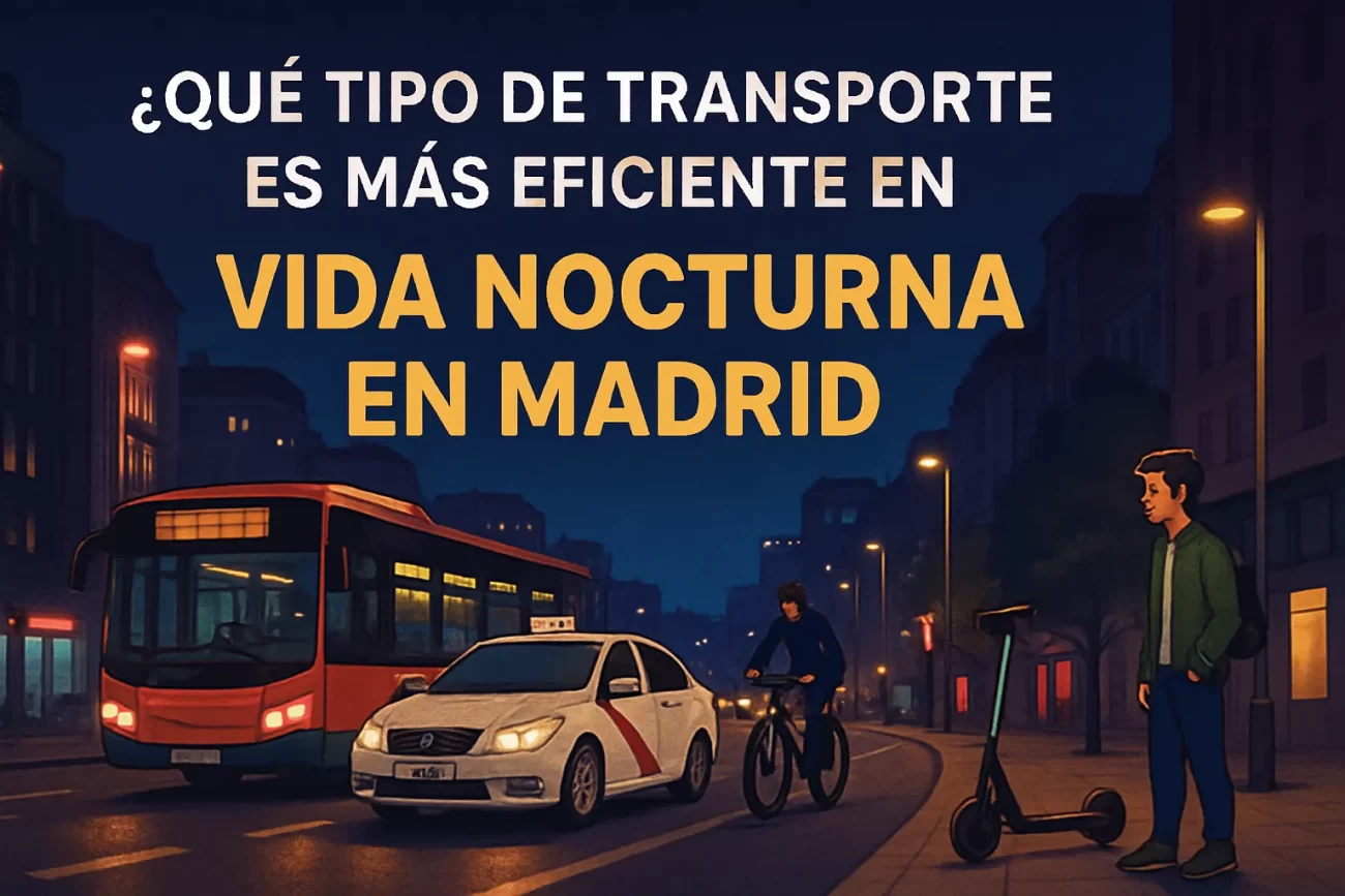 qué tipo de transporte es más eficiente en Vida nocturna en Madrid