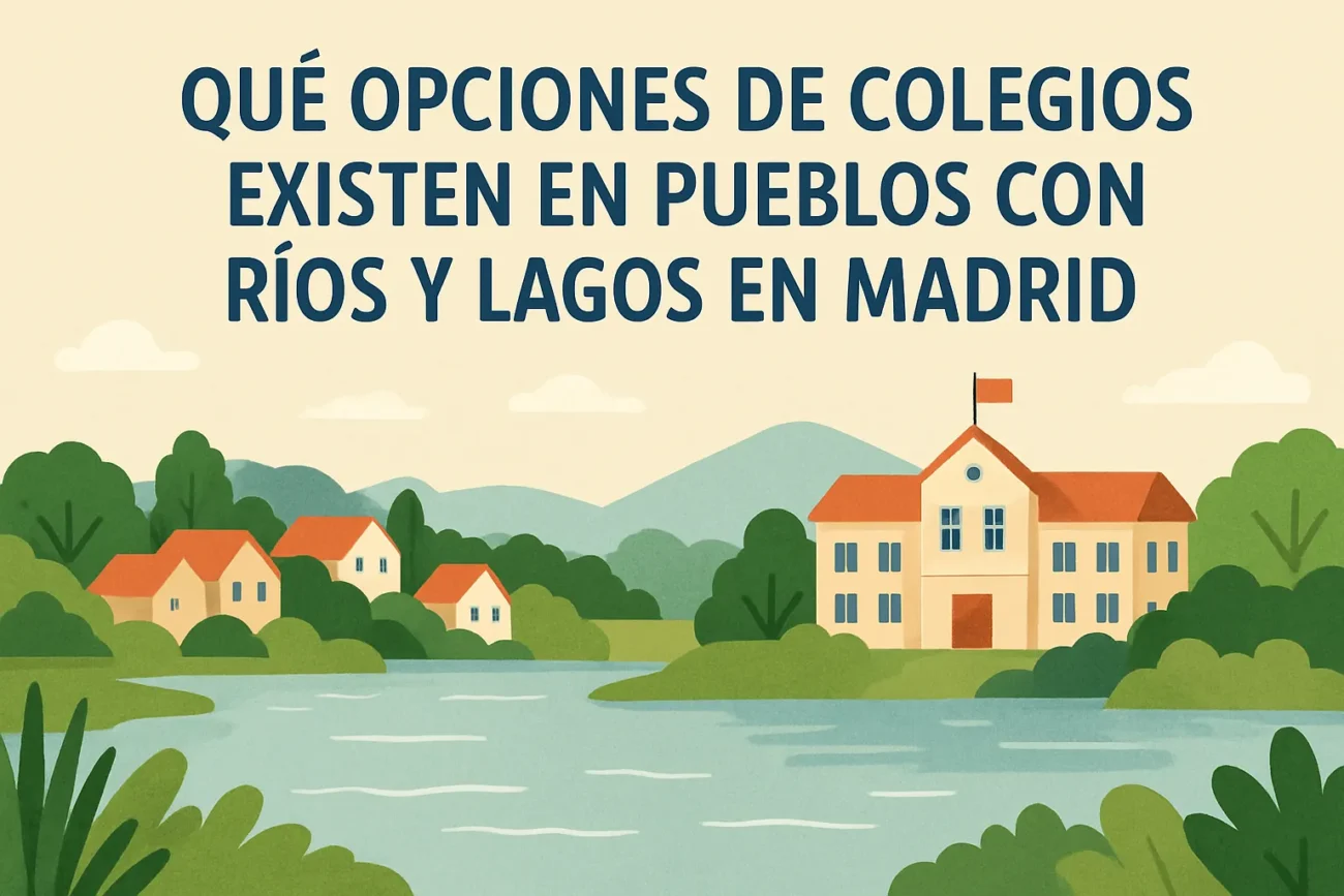 qué opciones de colegios existen en Pueblos con ríos y lagos en Madrid