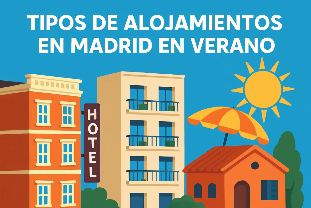 tipos de alojamientos en Madrid en verano