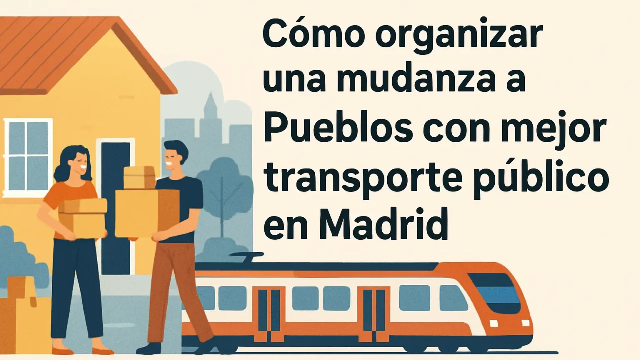 Cómo organizar una mudanza a pueblos con mejor transporte público en Madrid: guía práctica paso a paso