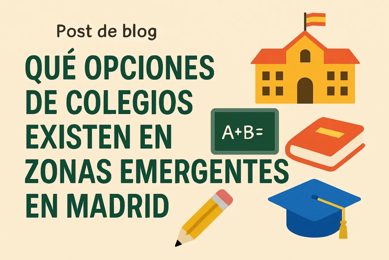 qué opciones de colegios existen en Zonas emergentes en Madrid