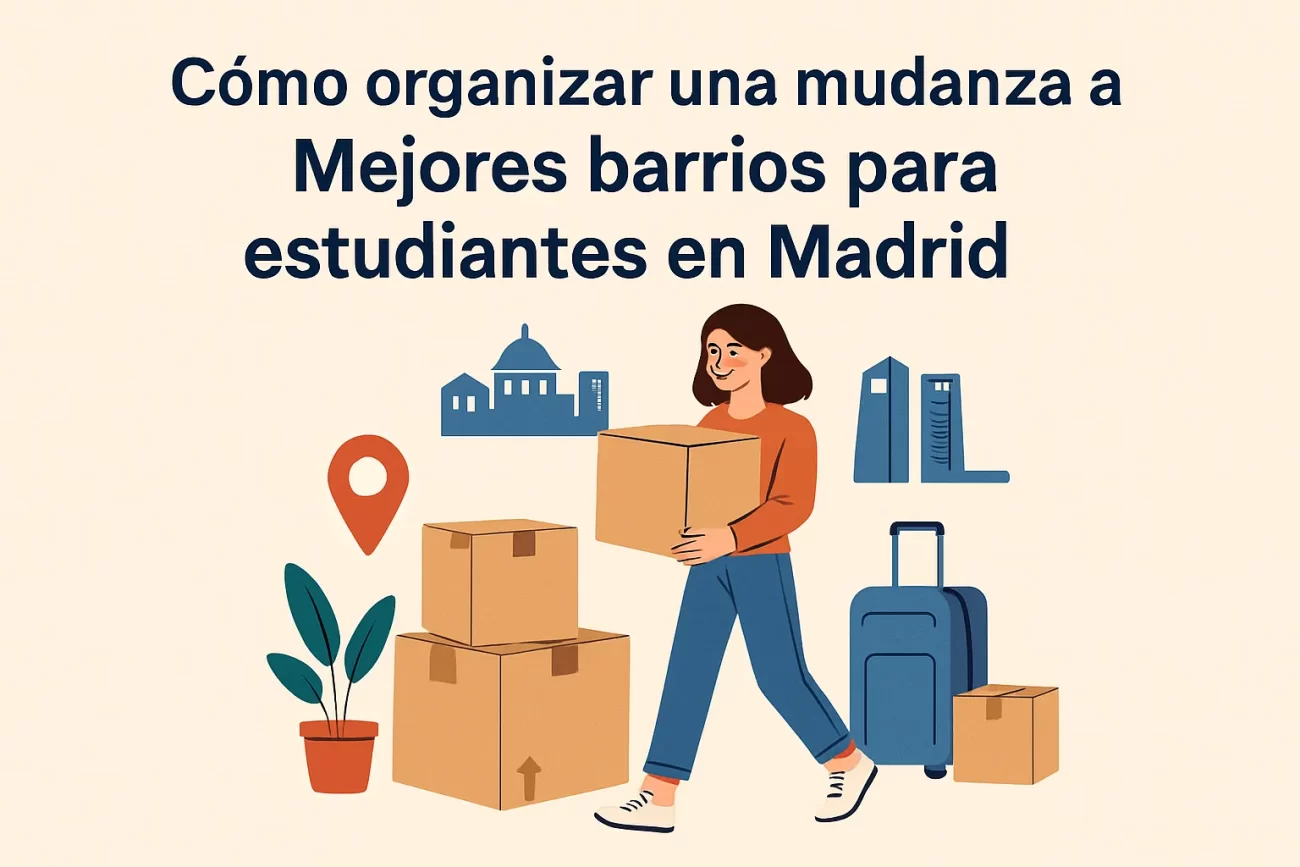 cómo organizar una mudanza a Mejores barrios para estudiantes en Madrid