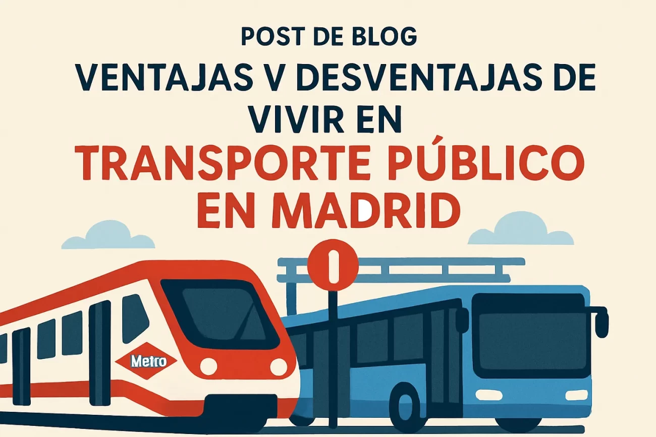 ventajas y desventajas de vivir en Transporte público en Madrid