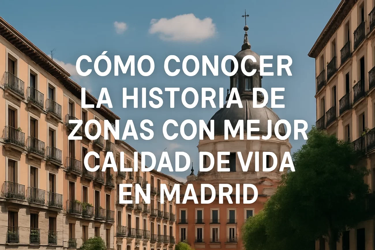 cómo conocer la historia de Zonas con mejor calidad de vida en Madrid