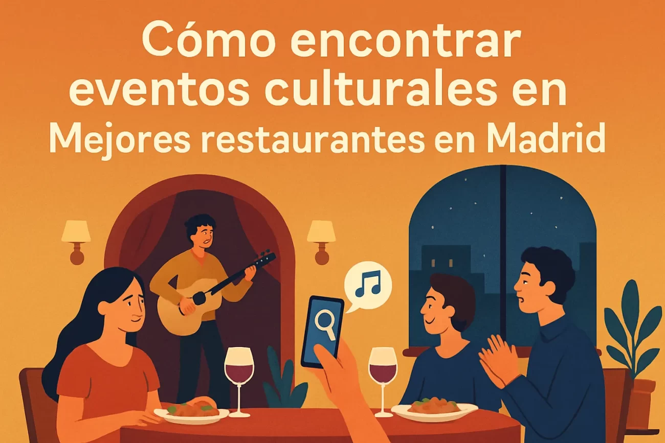 cómo encontrar eventos culturales en Mejores restaurantes en Madrid
