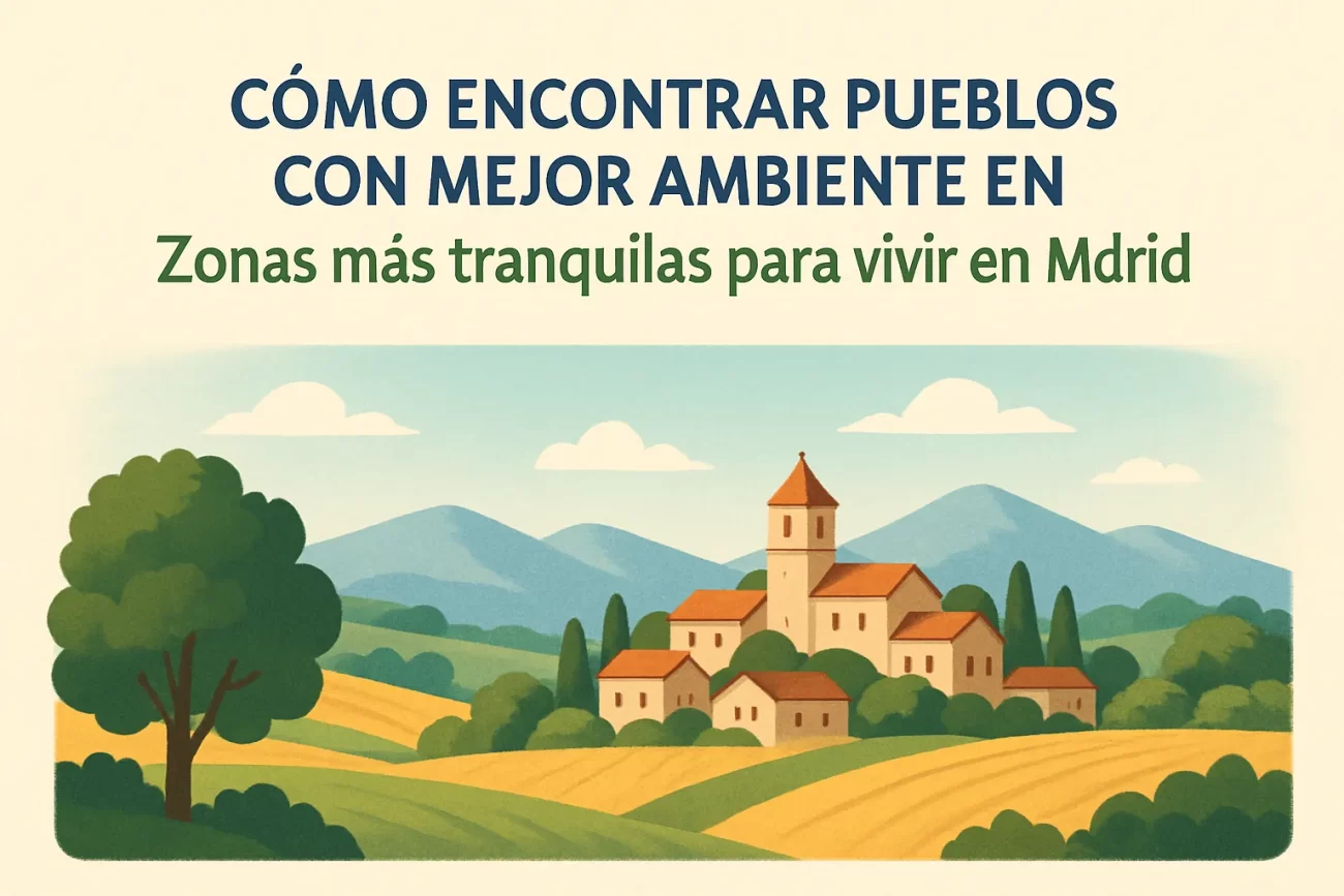 cómo encontrar pueblos con mejor ambiente en Zonas más tranquilas para vivir en Madrid
