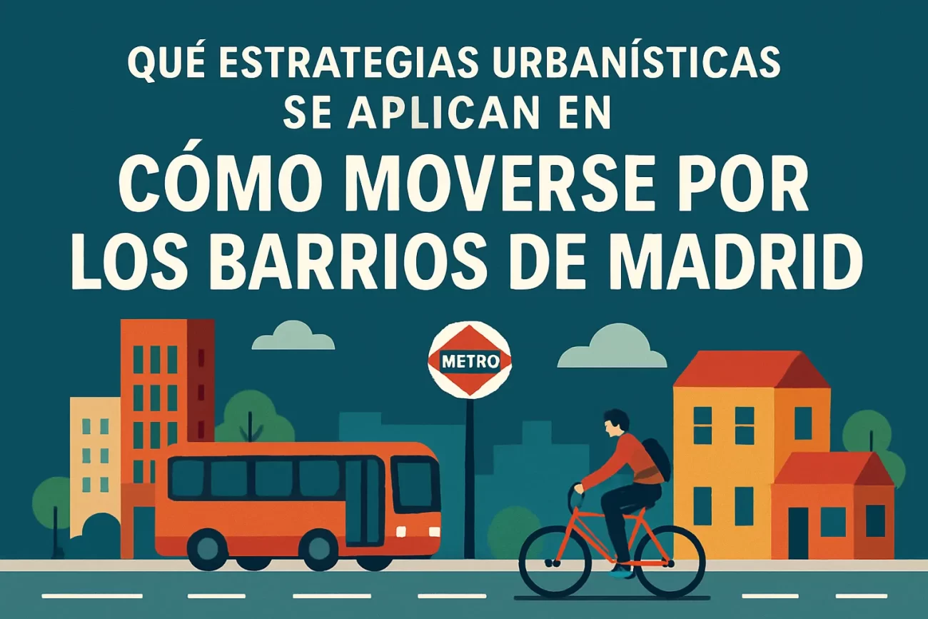 qué estrategias urbanísticas se aplican en Cómo moverse por los barrios de Madrid