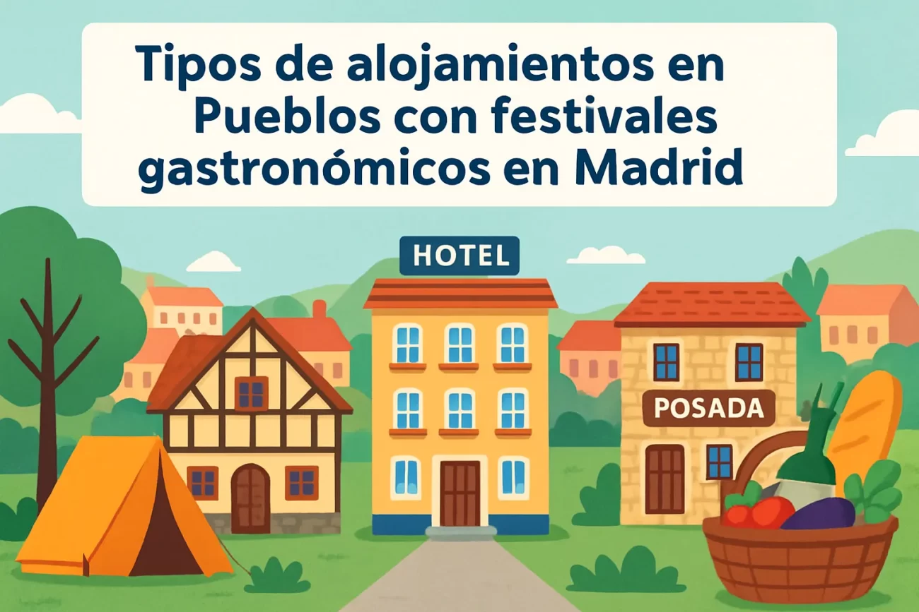 tipos-de-alojamientos-en-Pueblos-con-festivales-gastronomicos-en-Madrid - Diario a pie de barrio tipos de alojamientos en Pueblos con festivales gastronómicos en Madrid