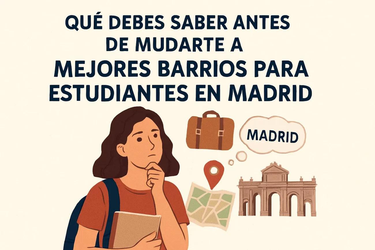 qué debes saber antes de mudarte a Mejores barrios para estudiantes en Madrid