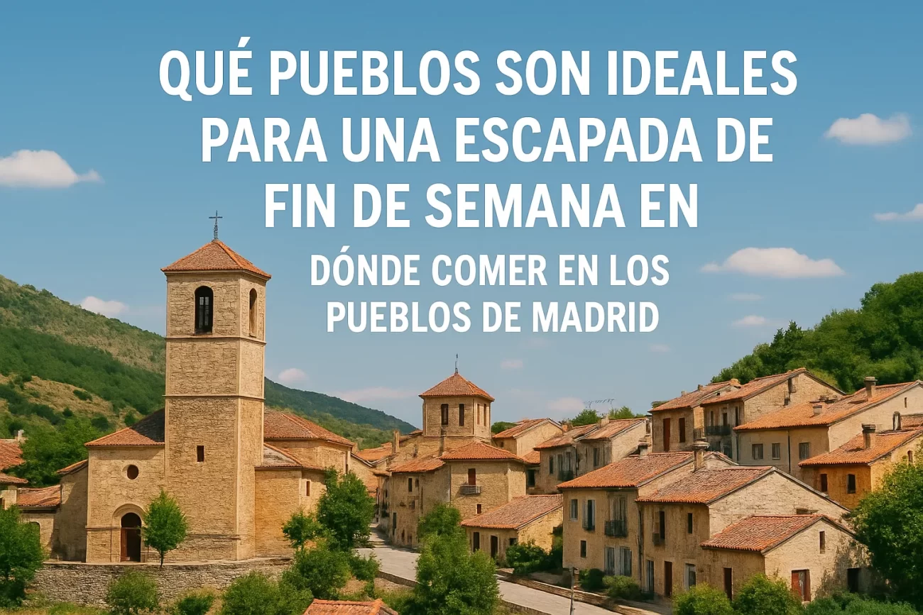 qué pueblos son ideales para una escapada de fin de semana en Dónde comer en los pueblos de Madrid