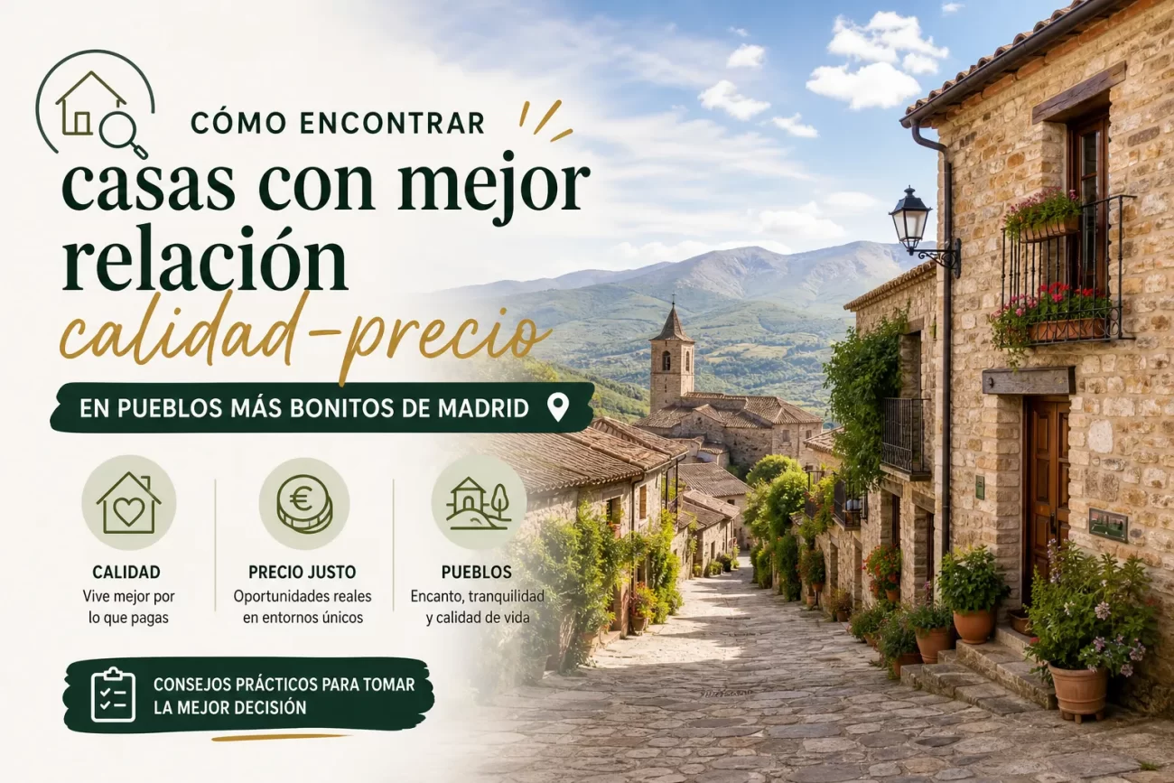 cómo encontrar casas con mejor relación calidad-precio en Pueblos más bonitos de Madrid