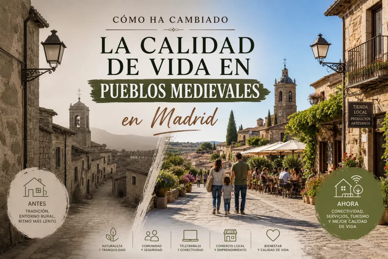 cómo ha cambiado la calidad de vida en Pueblos medievales en Madrid