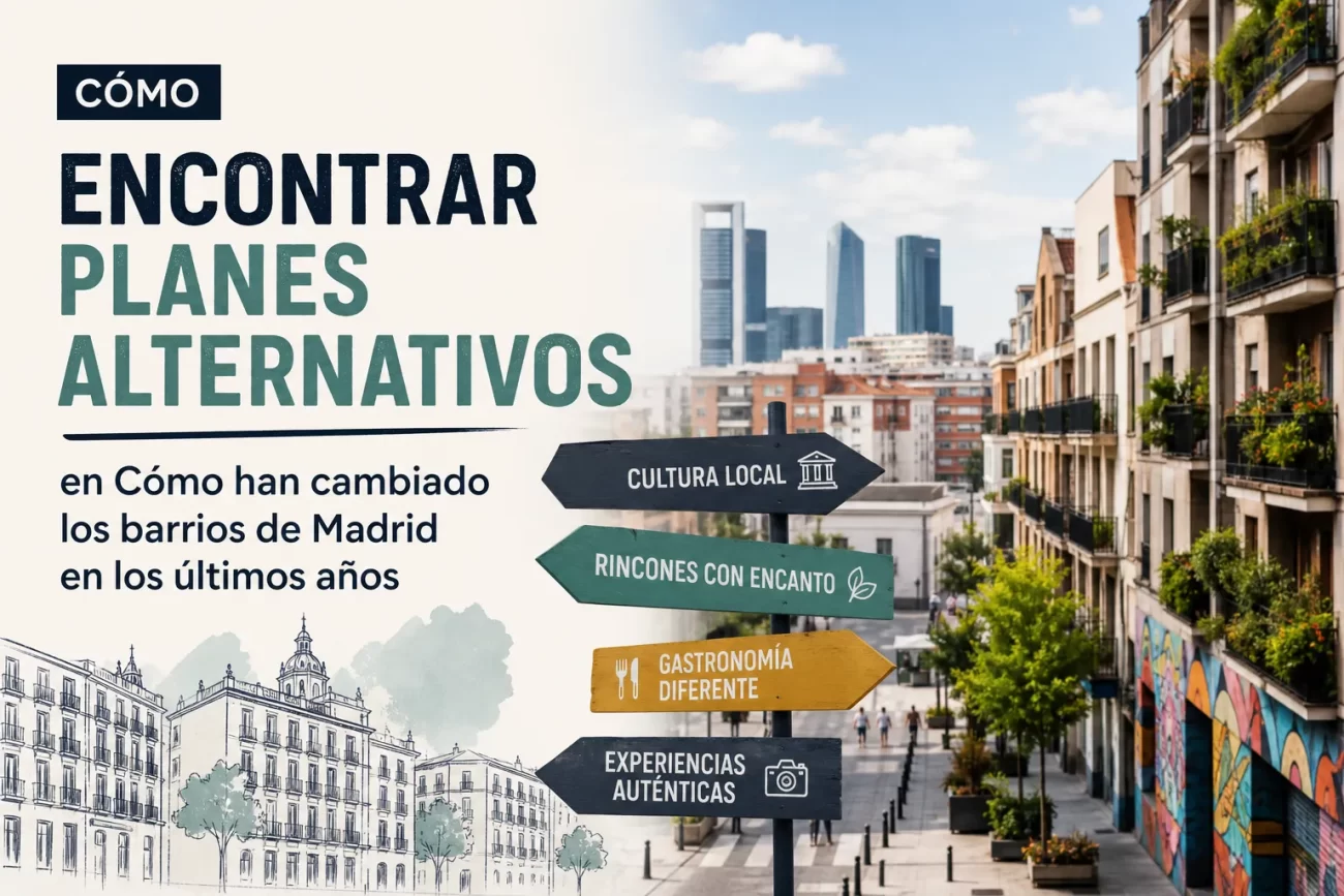 cómo encontrar planes alternativos en Cómo han cambiado los barrios de Madrid en los últimos años