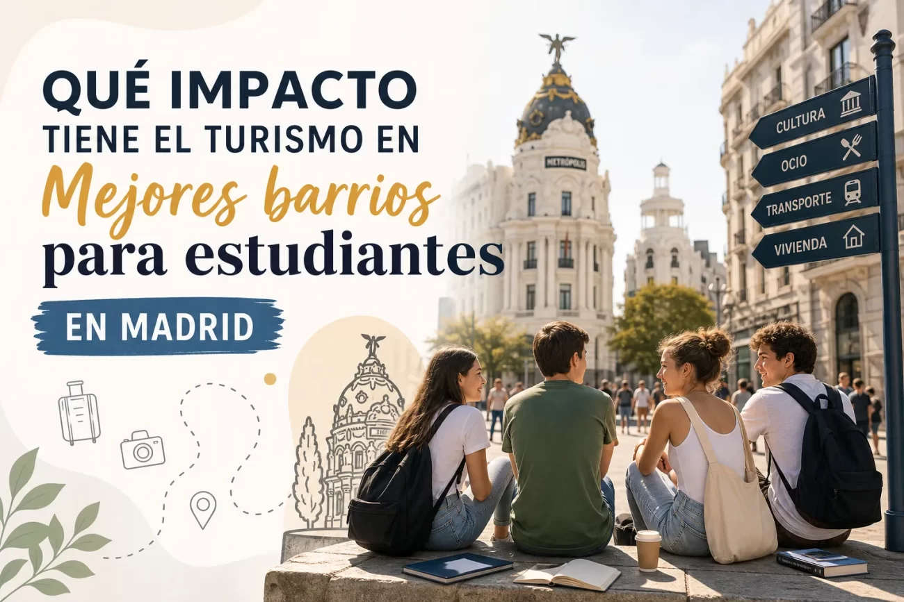 qué impacto tiene el turismo en Mejores barrios para estudiantes en Madrid