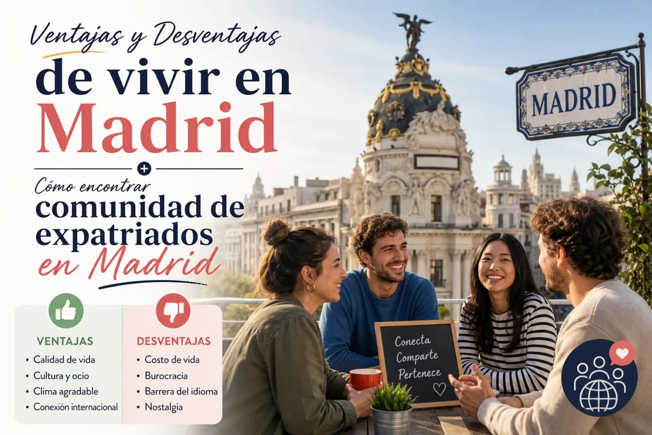 ventajas y desventajas de vivir en Cómo encontrar comunidad de expatriados en Madrid