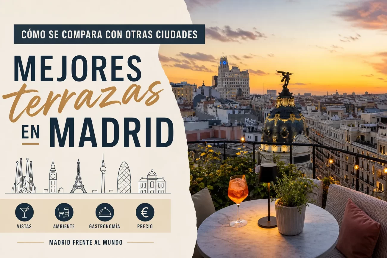 cómo se compara con otras ciudades Mejores terrazas en Madrid